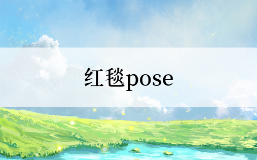 红毯pose